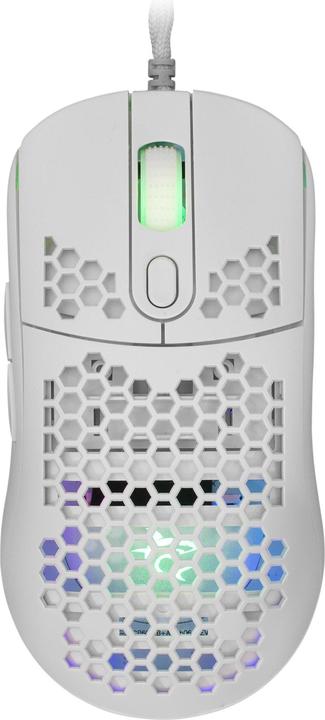 Produktbild White Shark Extremely light gaming mouse Galahad White, 72g (Kabelgebunden)