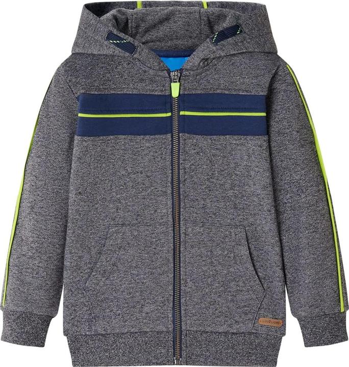 Produktbild VidaXL Kinder-Kapuzenpullover mit Reissverschluss Grau Melange (92)