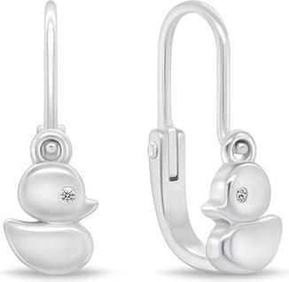Brilio Silver - Playful silver earrings Ducklings EA186W