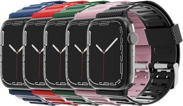 Immagine prodotto MU Style Polsino in plastica TPU della serie Carbon Look (41 mm, 38 mm, 40 mm, Plastica di TPU)