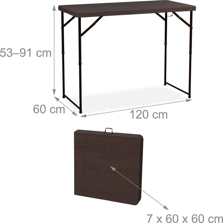 Actual product image Relaxdays Garden table (120 cm)