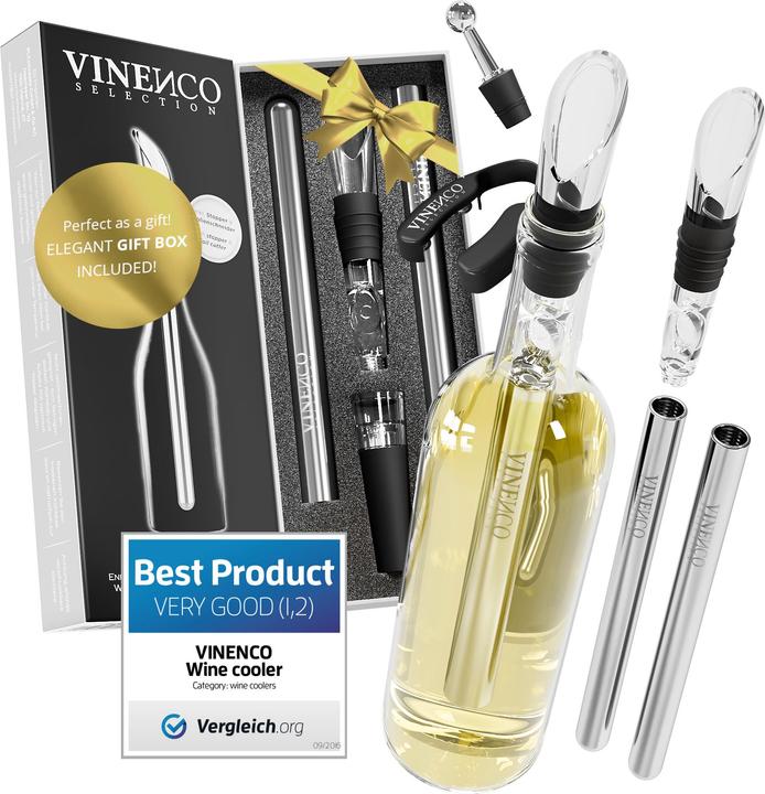 Image du produit Vinenco Weinkühler-Set mit 2 Kühlstäben