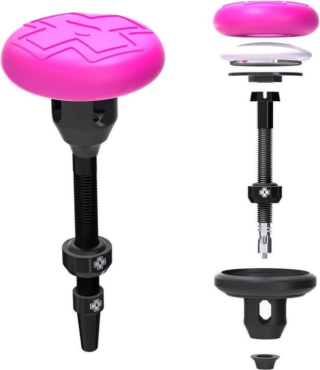 Actual product image Muc-Off Tubeless Secure Tag Holder pink/black