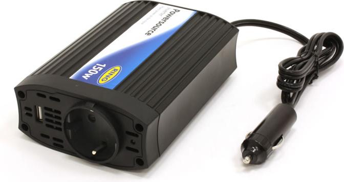 Actual product image Ring PowerSource inverter 150W with 2.1A USB - Euro