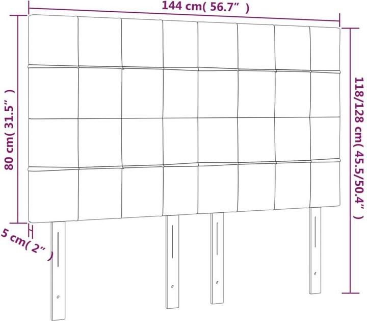Produktbild VidaXL Adaline (144 x 5 x 128 cm)