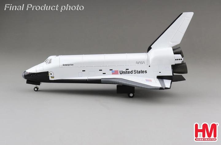 Actual product image Hobby Master Space Shuttle Enterprise Edward Air Base 1977, metal model 1:200 HL1408.
