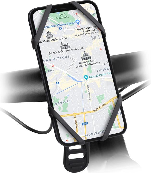 Image du produit SBS Support silicone pour téléphone portable jusqu'à 6.5" pour vélo/scooter