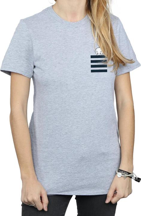 Produktbild Looney Tunes Tweety Pie Striped Faux Pocket TShirt (M)