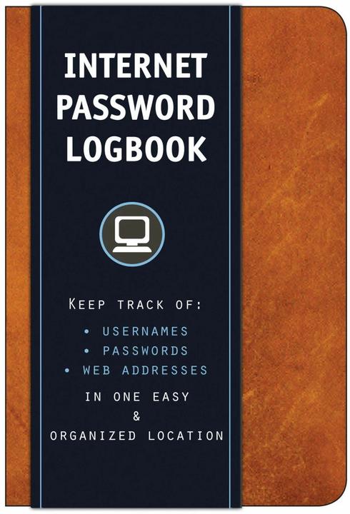 Actual product image Internet Password Logbook (Cognac Leatherette) (English, Editors of Rock Point, 2016)