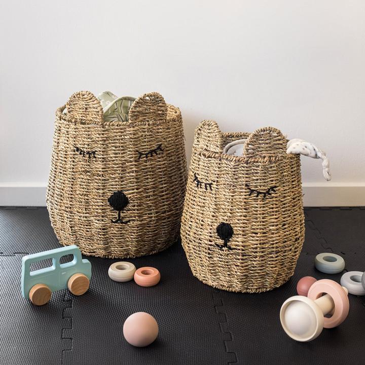 Actual product image Olsen Home Children's basket 2 pcs Teddy bear