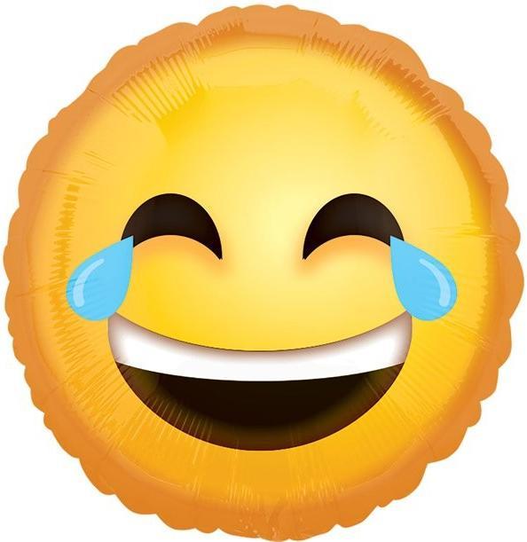 Produktbild Anagram Emoji-Geburtstagsballon Vor Lachen sterben (1 x)