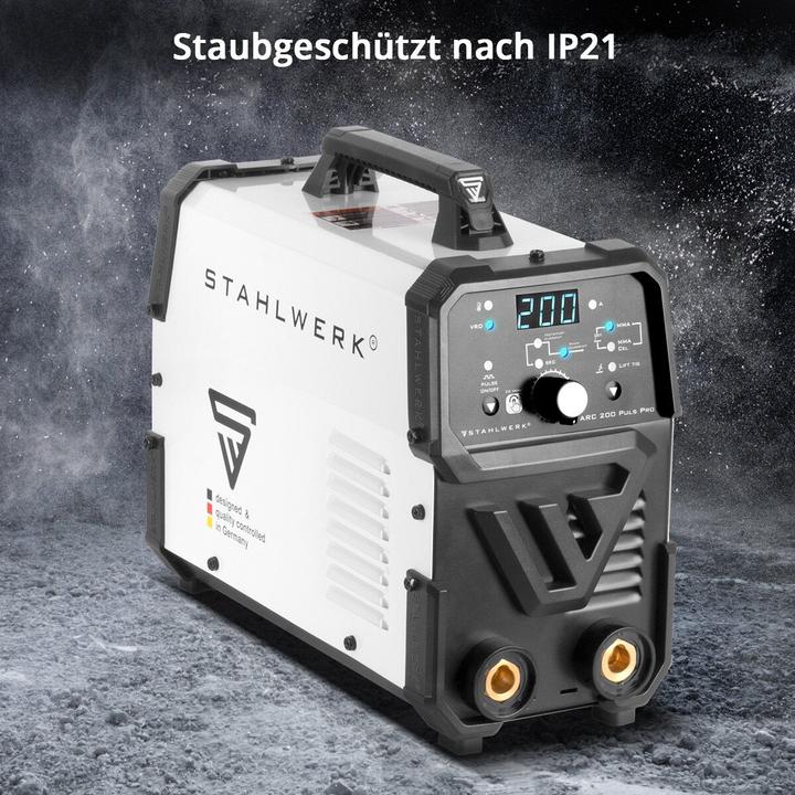 Produktbild Stahlwerk Schweissgerät ARC 200 Puls Pro MMA E Hand Lift TIG Pulsfunktion 200 A