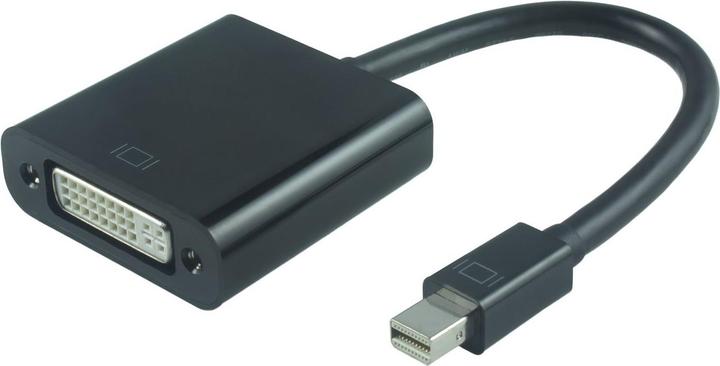 Actual product image MicroConnect Mini DisplayPort-DVI. Connector 1: Mini DisplayPort, Connector 2: DVI, Connector 1 gender: (Mini DP, 15 cm)
