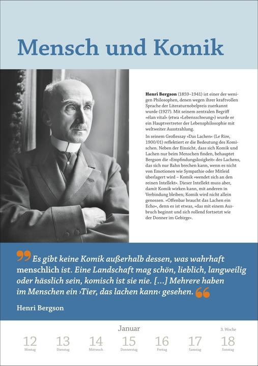 Produktbild Harenberg DIE ZEIT Philosophie Wochen-Kulturkalender 2026 - 53 Denkanstösse für 2026 (Deutsch)
