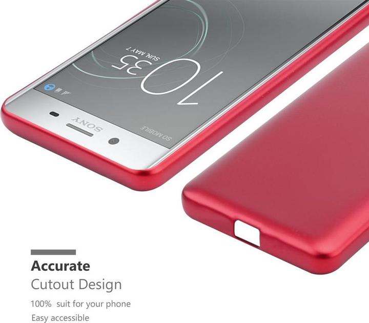 Productafbeelding Cadorabo TPU Matte Metallic hoes (Sony Xperia XZ Premium)