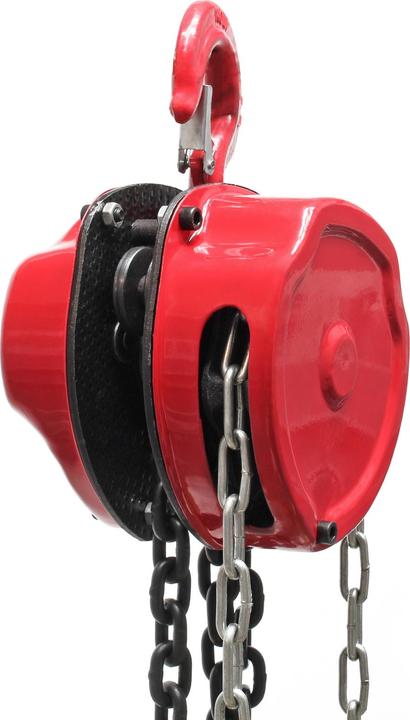 Produktbild Wiltec Kettenzug 1000kg 1t, 3m Kettenlänge, Hubhöhe 2,5m, Seilzug Flaschenzug