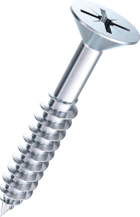 Actual product image Ferronorm Countersunk chipboard screws with shank, 100 pcs. (100 Screws per piece)