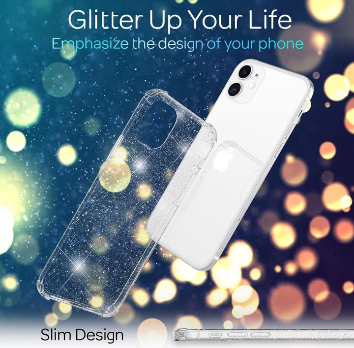 Actual product image Nalia Glitter cover (Apple iPhone 12 mini)