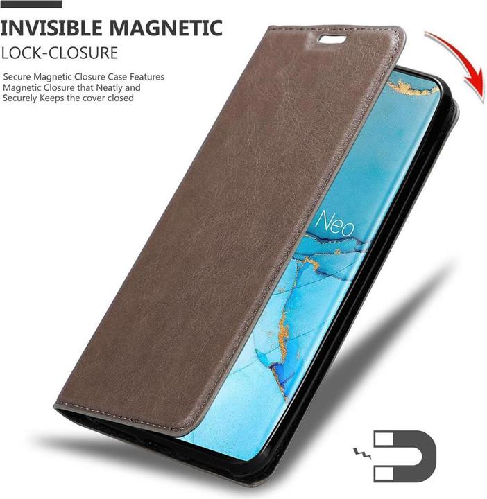Image du produit Cadorabo Book Couverture magnétique invisible (Oppo Find X2 Pro)