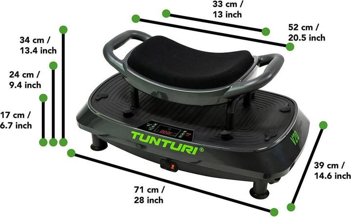 Produktbild Tunturi Cardio Fit Vibrationsplatte V20