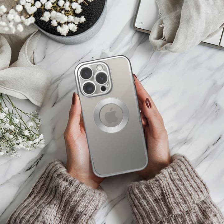 Produktbild OEM Back panel cover Case GLAM for IPHONE 15 silver (Apple iPhone 15)