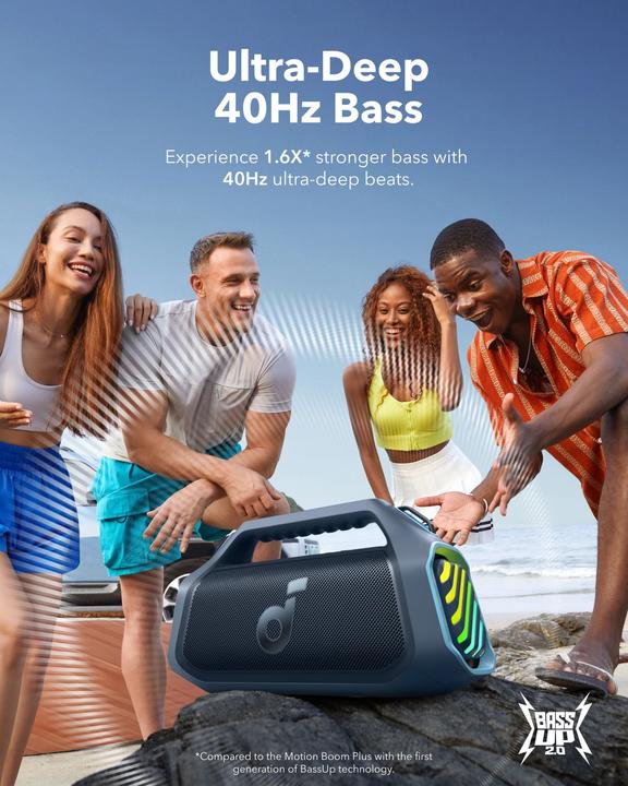 Image du produit soundcore Boom 2 Plus (20 h, Fonctionnement sur piles)