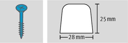Produktbild Fix-o-moll Türstopper mit Schraube Ø 28 mm 1 x (1 Stück)