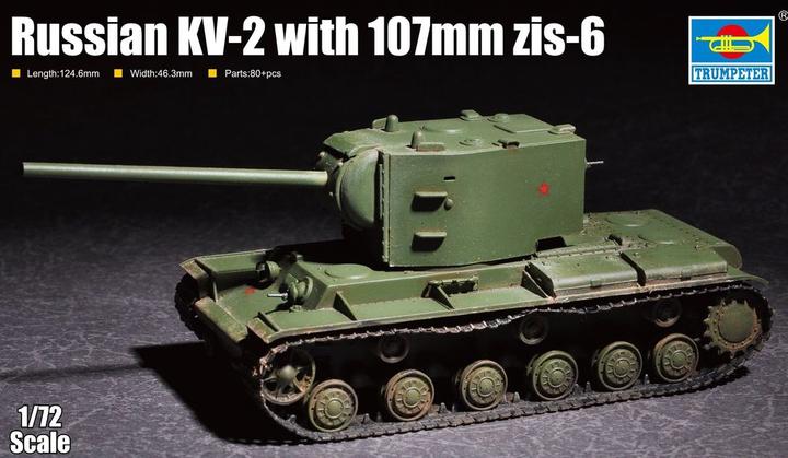 Immagine prodotto Trumpeter KV-2 russo con zis-6 da 107 mm