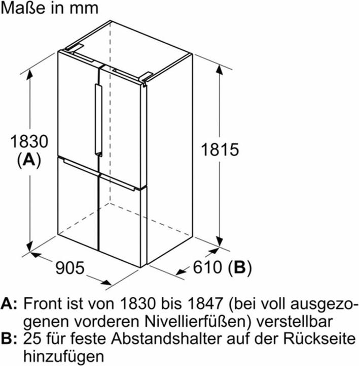 Produktbild Bosch Hausgeräte KFN96VPEA (605 l)