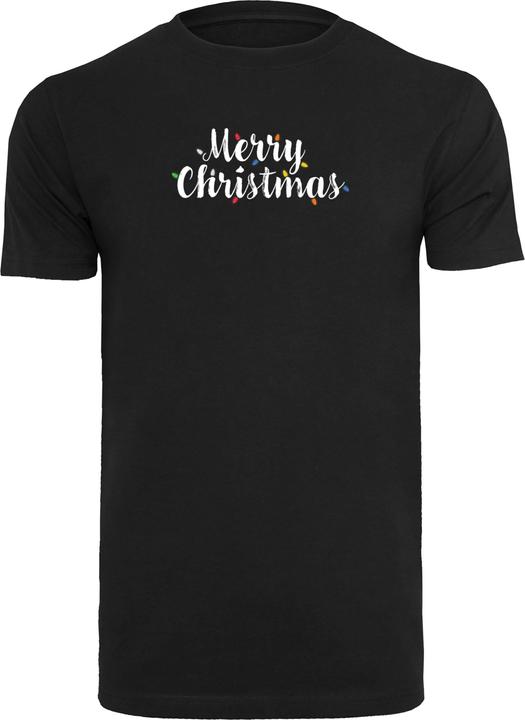 Merchcode Merry Christmas Lights T-Shirt Round Neck - 111717