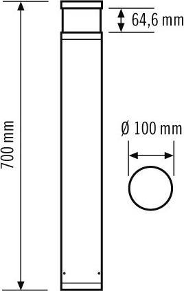 Produktbild Esylux ETSE LED-Pollerleuchte (500 lm, IP65)
