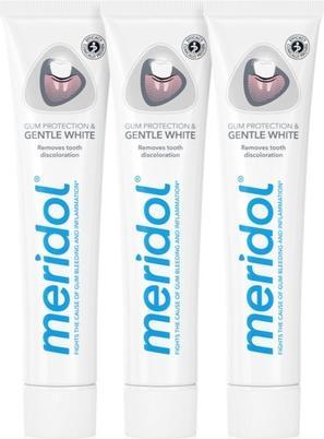 Produktbild Meridol Gentle White Tripack Toothpaste ( 3 Ks ) - Toothpaste Witheaching Effect (225 ml)