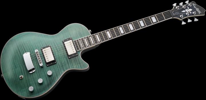 Actual product image Hagstrom Electric Guitar, Ultra Max, Fall Sky Satin (Electric guitar)
