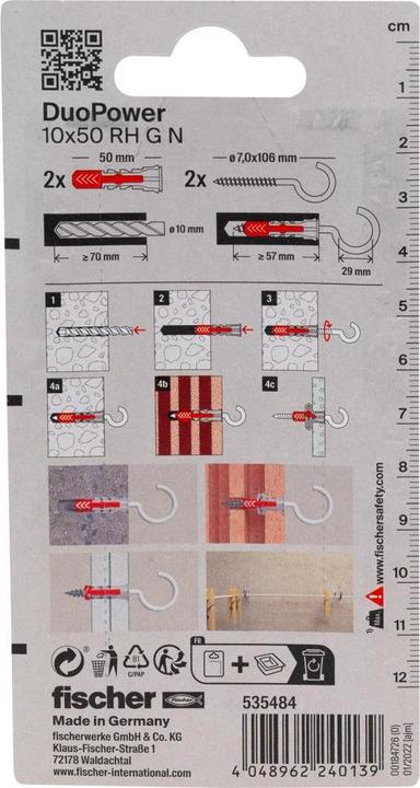 Produktbild Fischer SB Nylondübel Duopower (2 Stk.)