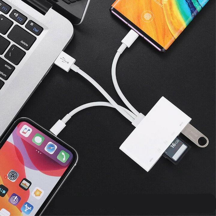 Produktbild Apfelkiste Lightning auf SD/MicroSD Kartenleser & Ladeadapter für Apple (Lightning, MicroDot, USB Typ C, USB-A)