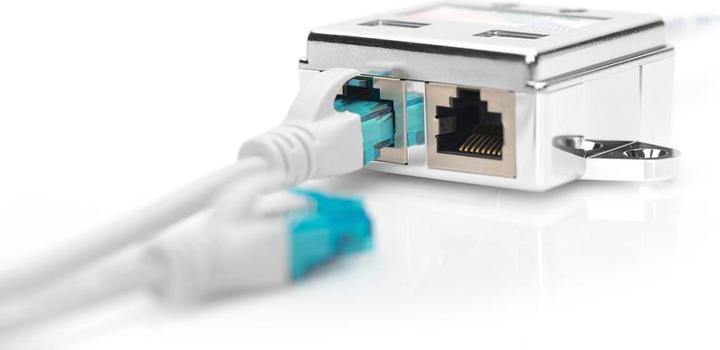 Image du produit Digitus Adaptateur de câble de brassage, CAT 5e, blindé - 1:1 (RJ45, RJ45 (1x))