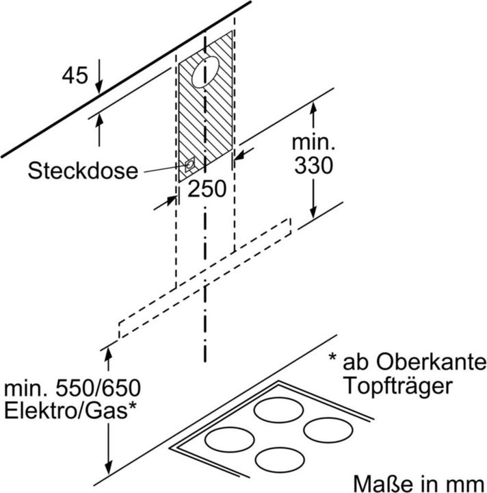 Image du produit Bosch Hausgeräte DWB66BC50 (Hotte murale)