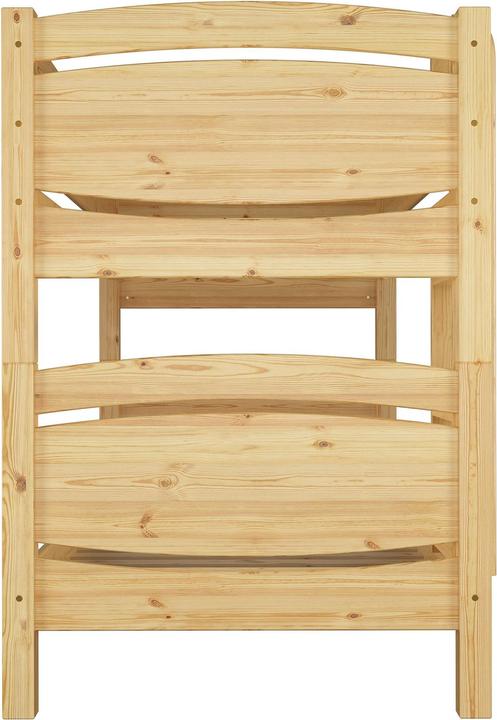 Produktbild Erst-Holz Etagenbett Massivholz Kiefer 90x200cm Stockbett hohes Bett + Rollrost + Matratze 60.13-09 Ni70 M (90 x 200 cm)