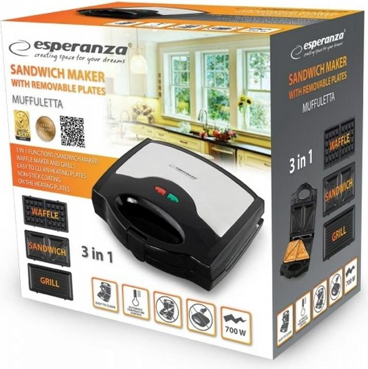 Produktbild Esperanza EKT005 Sandwich-Toaster
