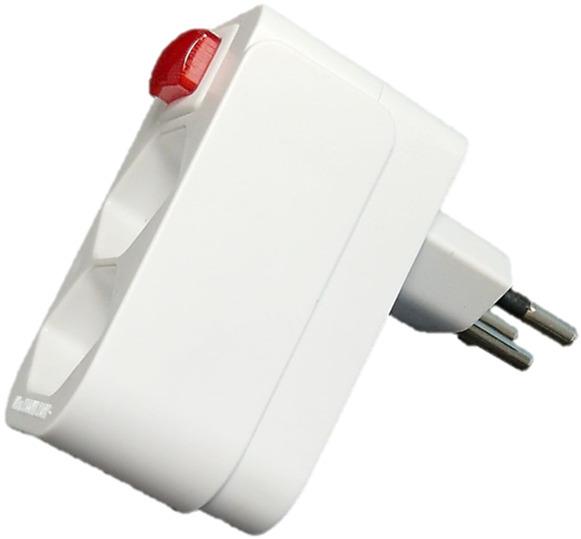 Image du produit Schönenberger Fiche de dérivation 2x T13 avec interrupteur (Type 13, 2 x)