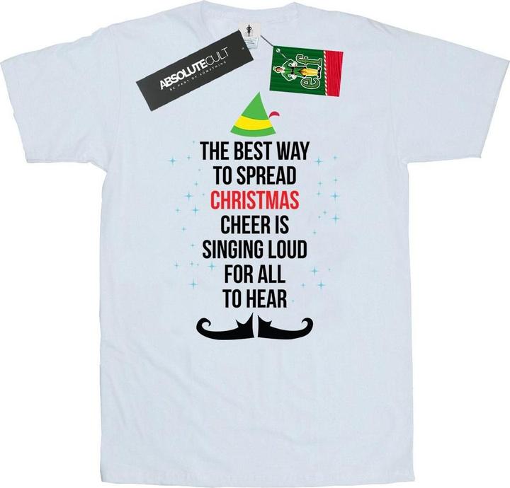 Elf Christmas Cheer Text TShirt (S)