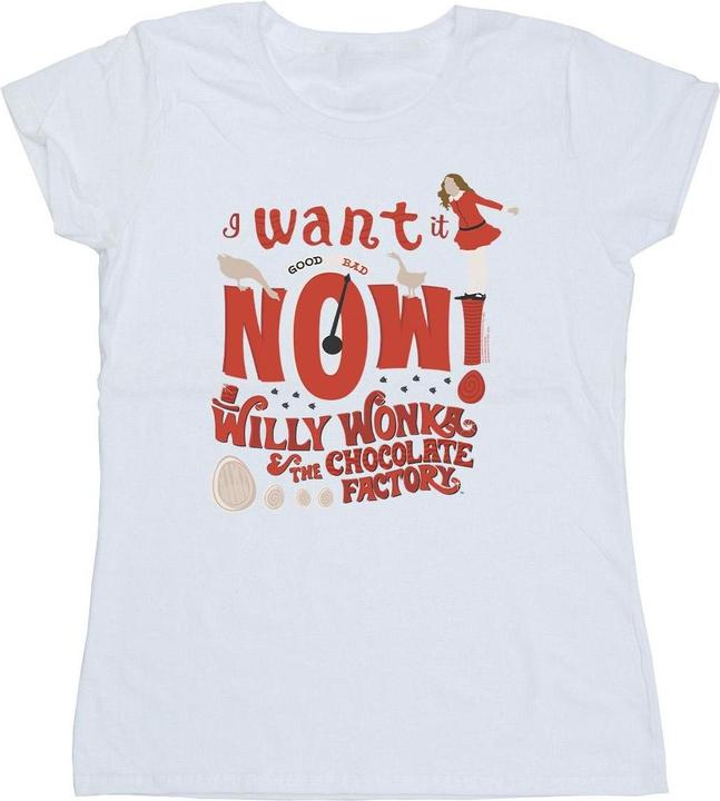 Produktbild Willy Wonka & the Chocolate Factory Verruca Salt I Want It Now TShirt (M)