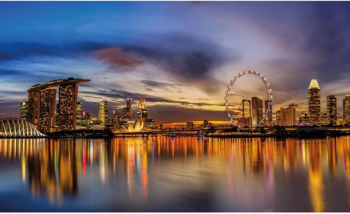 Actual product image Trenddeko Xie - Lights in Singapore (576 x 260 cm)