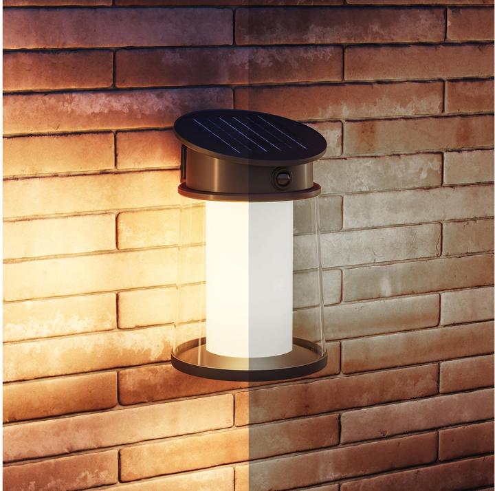 Actual product image Philips Lighting Juda 929004633201 Solar-Aussenwandleuchte 3.2 W Warmweiss Schwa (470 lm, IP44)