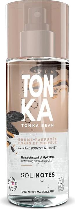 Solinotes Tonka Body Mist (Körpermilch, Körperlotion, Körpergel, Körpercreme, 250 ml)