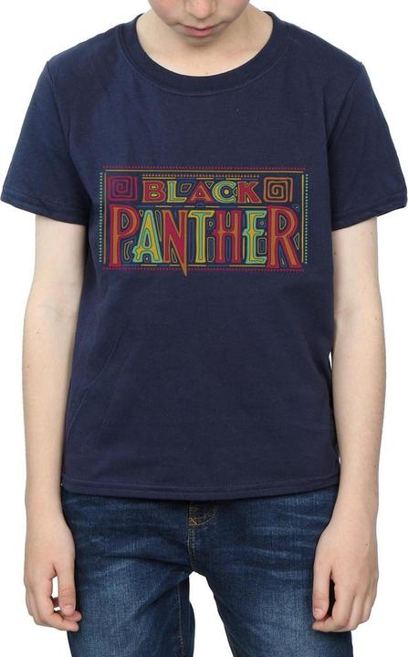 Immagine prodotto Maglietta con logo tribale Black Panther per ragazzi (140, 146)