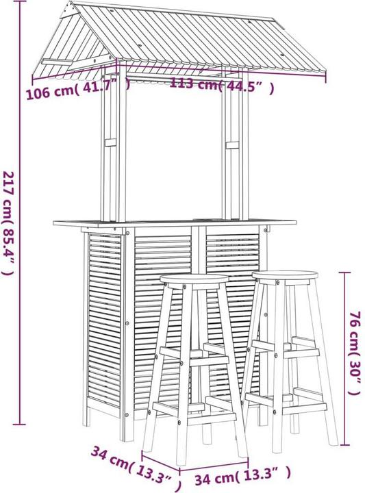 Produktbild VidaXL Teodoro (34 cm)
