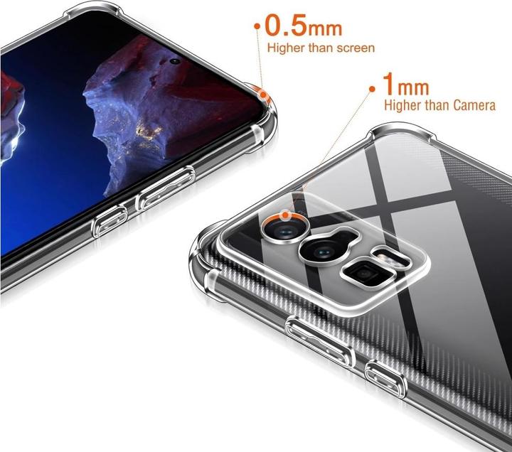 Actual product image Screenguard Xiaomi Poco F5 Pro Cover Crystal Soft Airbag Bumper (Xiaomi Poco F5 Pro)