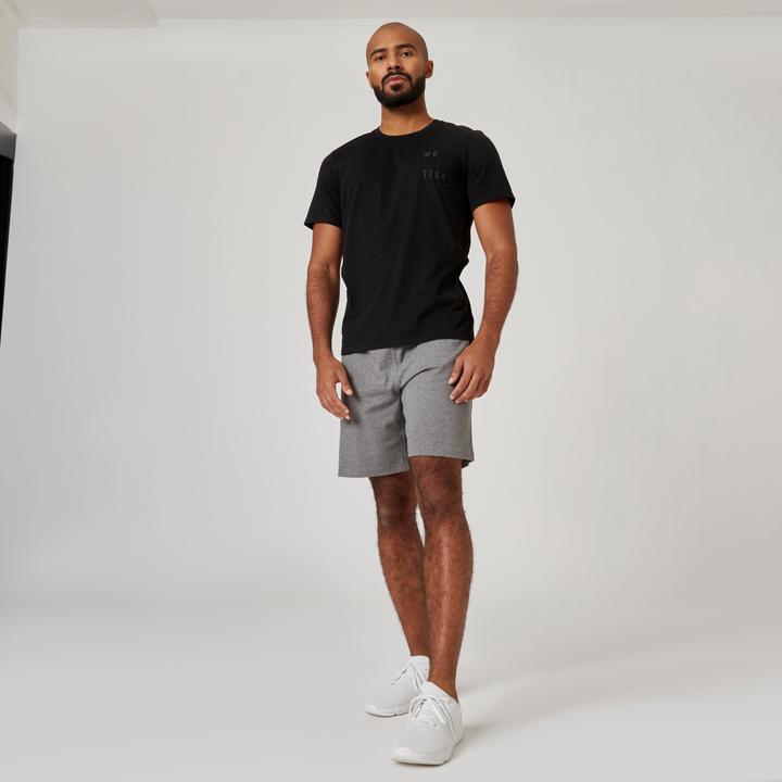 Image du produit Domyos Shorts Herren Baumwolle - grau (XL)