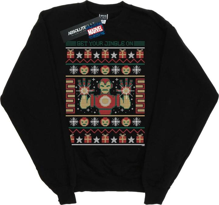 Produktbild Iron Man Get Your Jingle On Fair Isle Sweatshirt Jungen (140, 146)